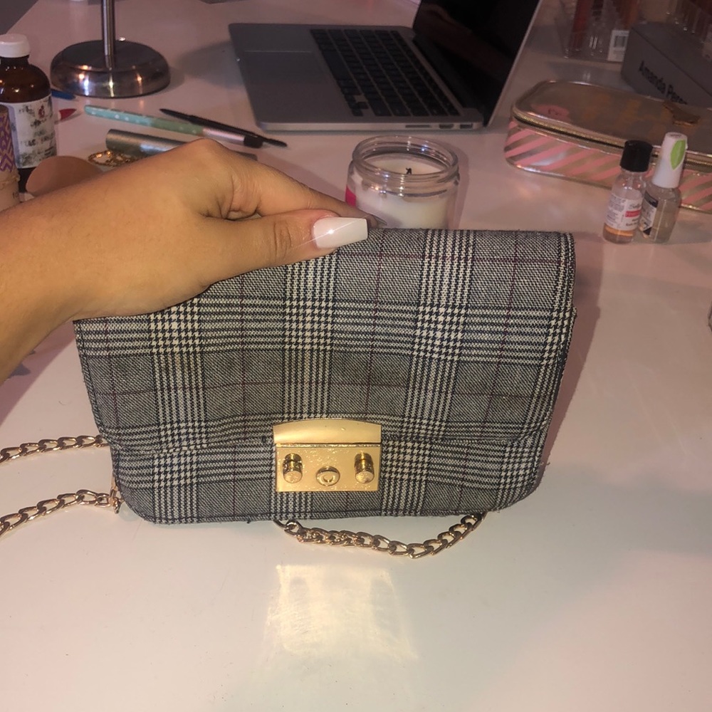 Plaid Crossbody Bag/Clutch